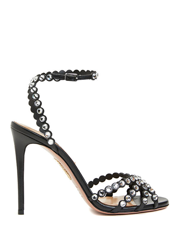 

Женские кожаные сандалии Tequila Aquazzura, черный