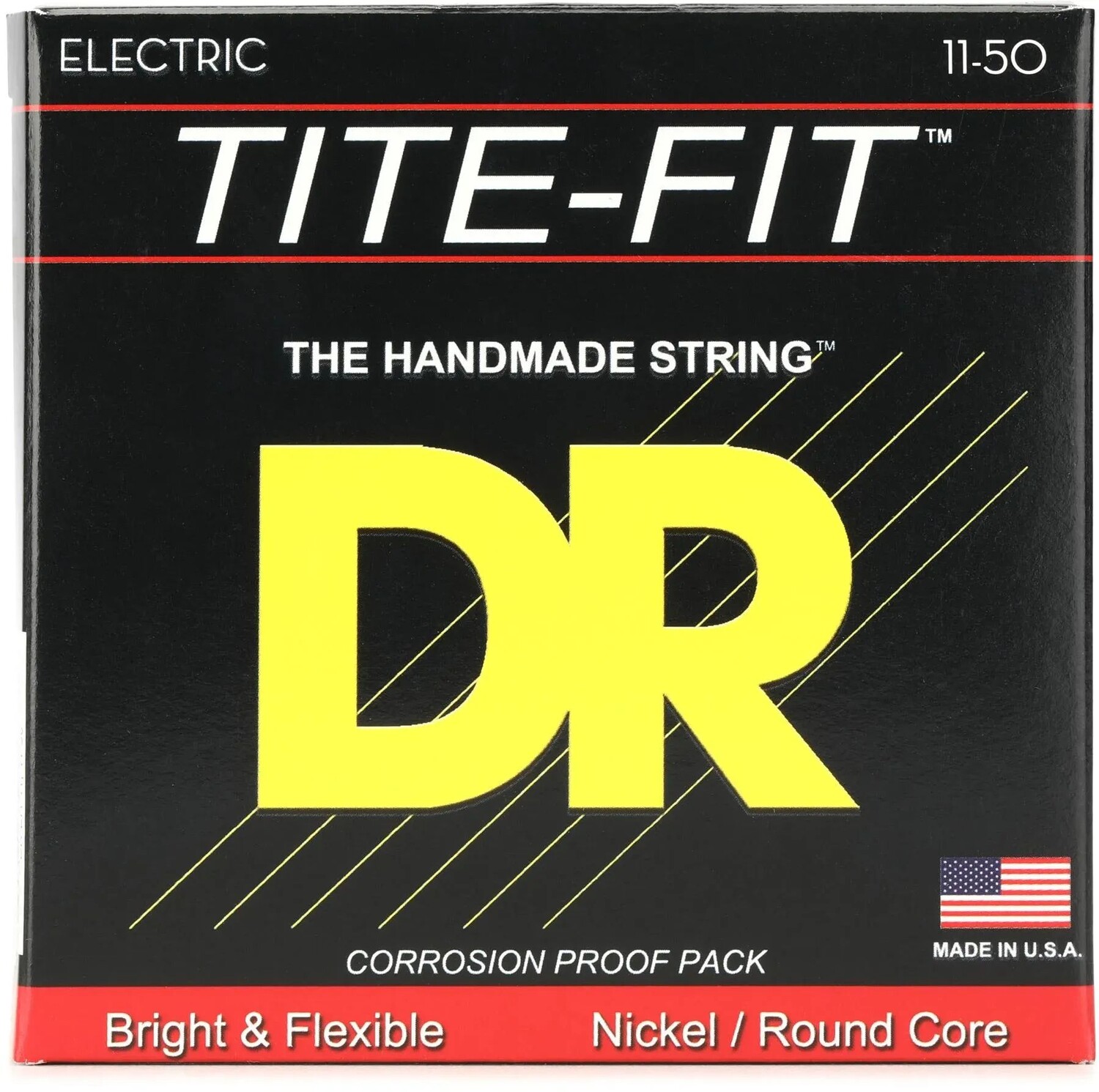 

Струны для электрогитары с компрессионной обмоткой DR Strings EH-11 Tite-Fit — .011-.050 тяжелые