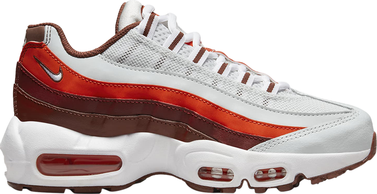 

Кроссовки Air Max 95 Recraft GS 'Photon Dust Picante Red', белый