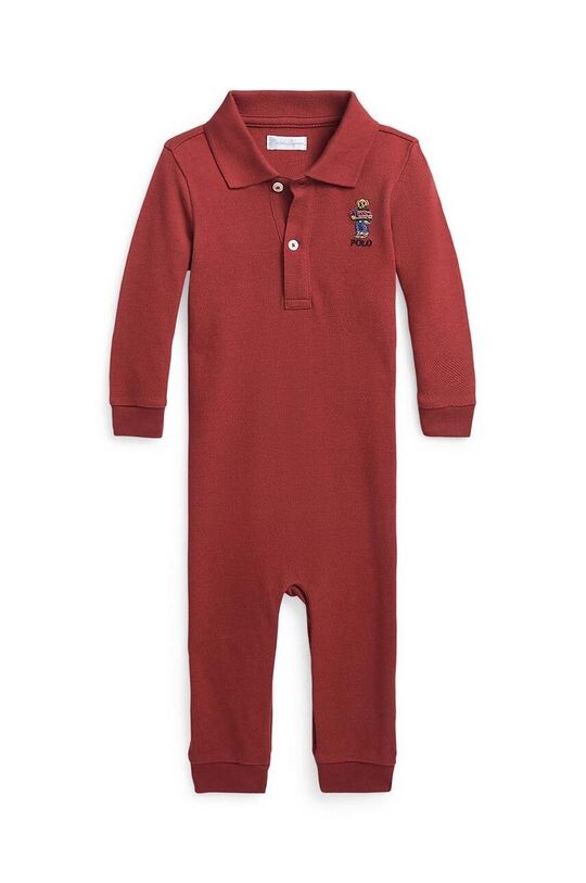 

Хлопковый детский комбинезон Polo Ralph Lauren, красный