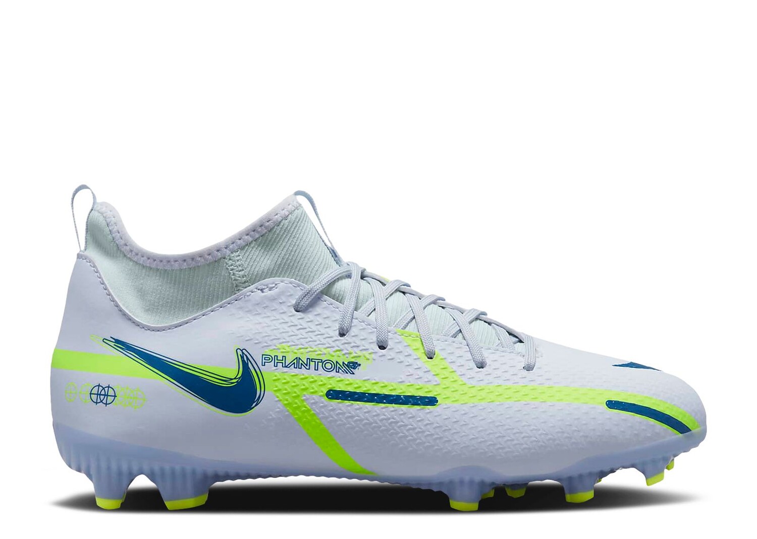 

Кроссовки Nike Phantom Gt2 Academy Df Mg Gs 'Grey Dark Marina Blue', серый