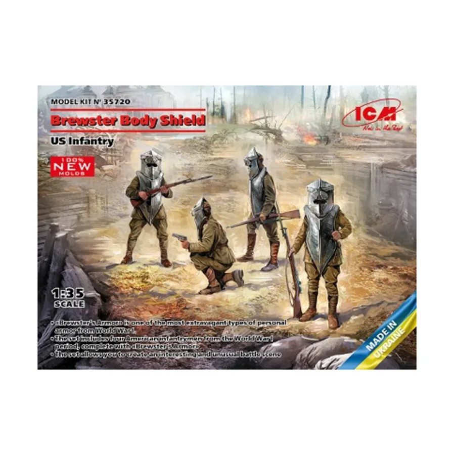 

Американская пехота в бронежилетах Брюстера, Military Models 1/35 Scale (ICM)