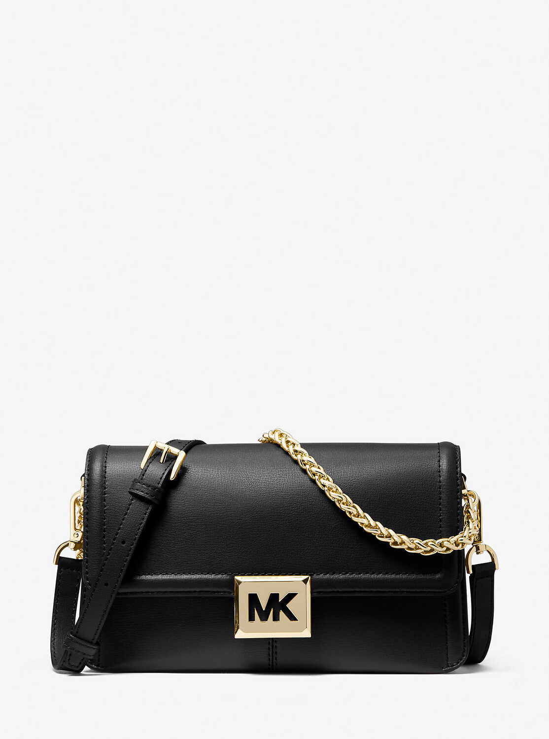 

Кожаная сумка через плечо Sonia среднего размера Michael Kors, черный