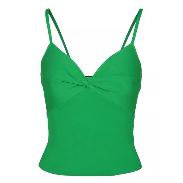 

Футболка twist front top Alice + Olivia, зеленый