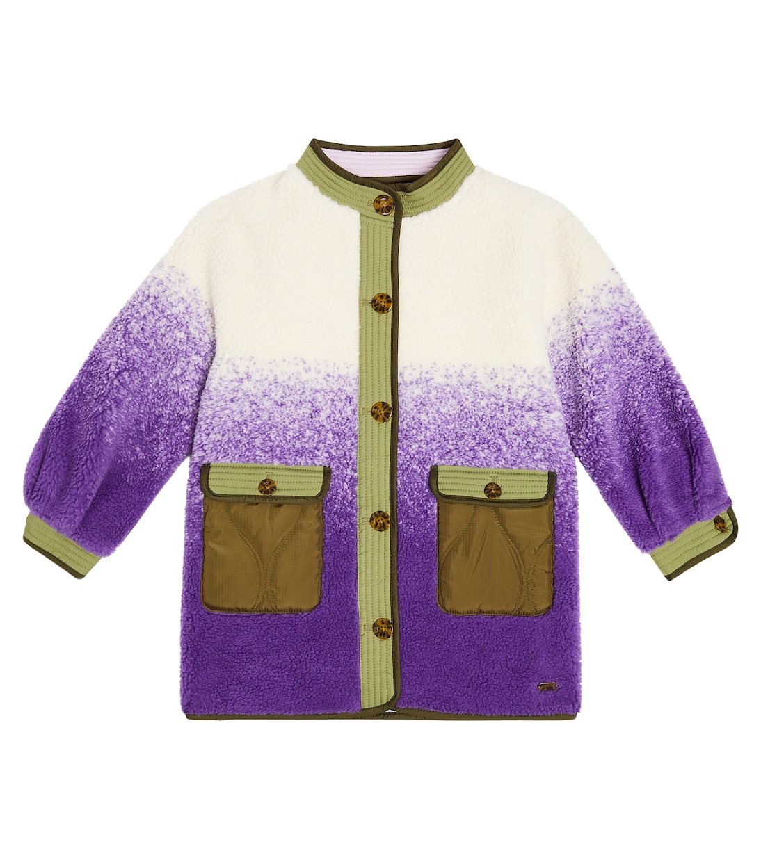 Градиентное плюшевое пальто Scotch & Soda Kids, фиолетовый