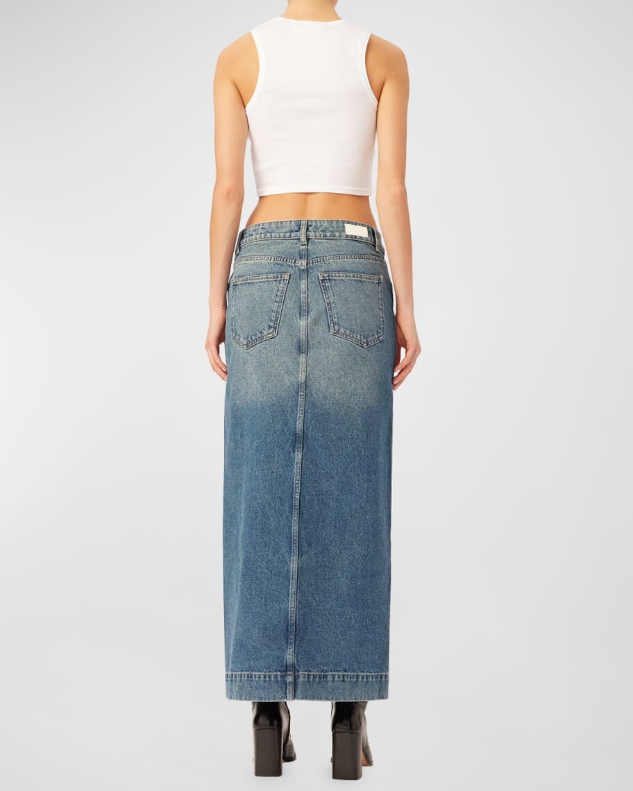 

Джинсовая длинная юбка с низкой посадкой Asra DL1961 Premium Denim