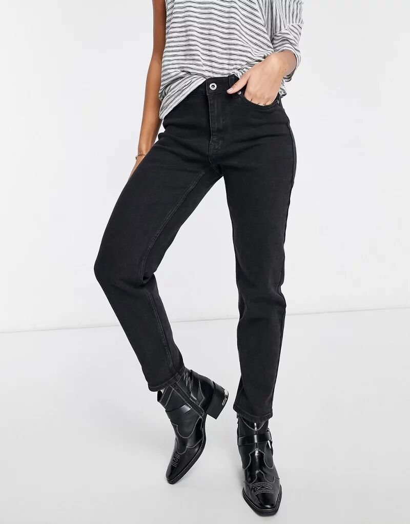 Черные узкие прямые джинсы Only Erica