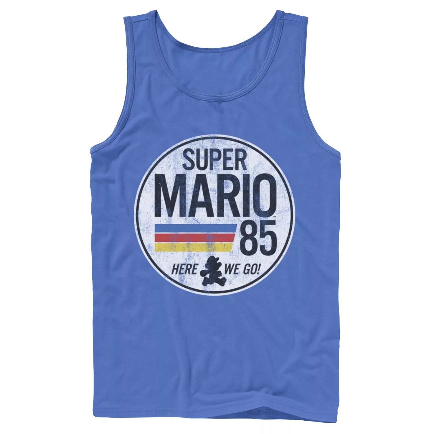 

Мужская майка с рваным логотипом в стиле ретро Super Mario Licensed Character