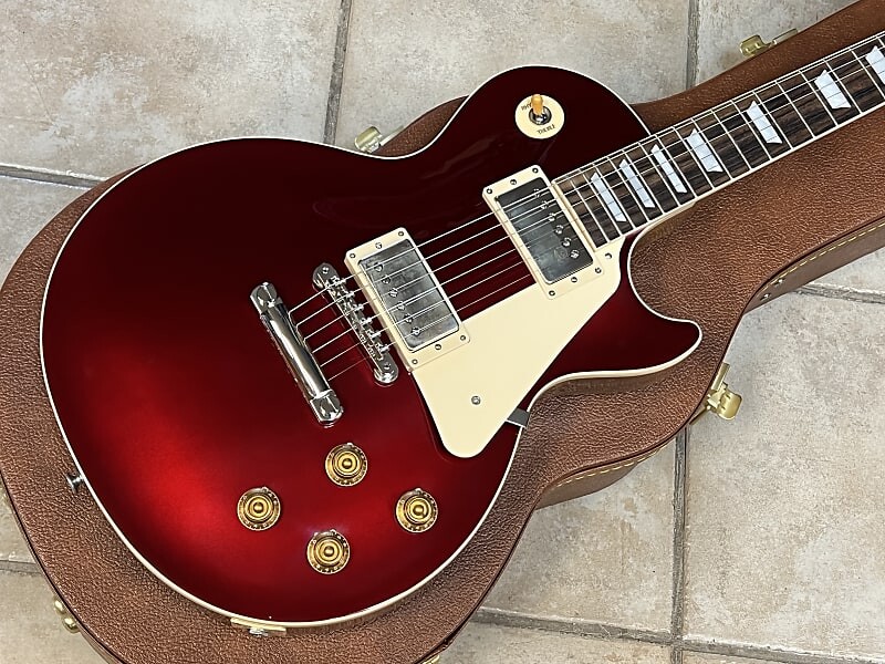 

Электрогитара 2023 Gibson USA Original 50's Les Paul Standard Plain Top Sparkling Burgundy