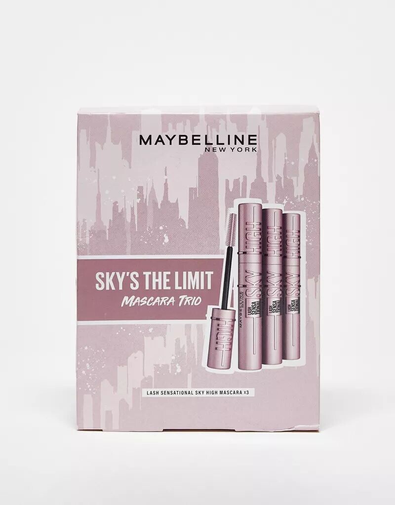 

Maybelline New York – Sky's The Limit – Подарочный набор: трио туши для ресниц Sky High (скидка 26%)