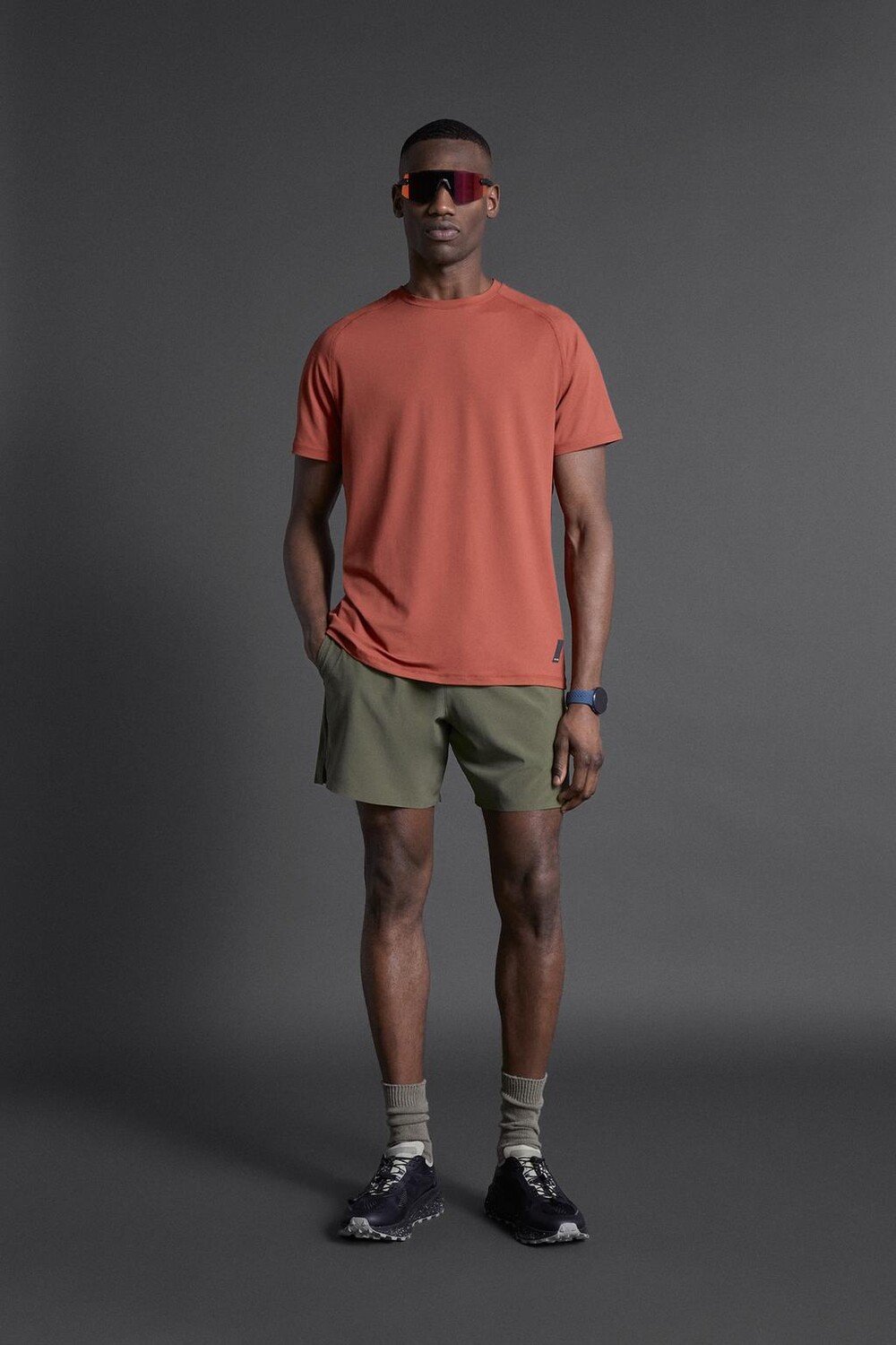 

Футболка для базового тренировки ZARA, кирпич