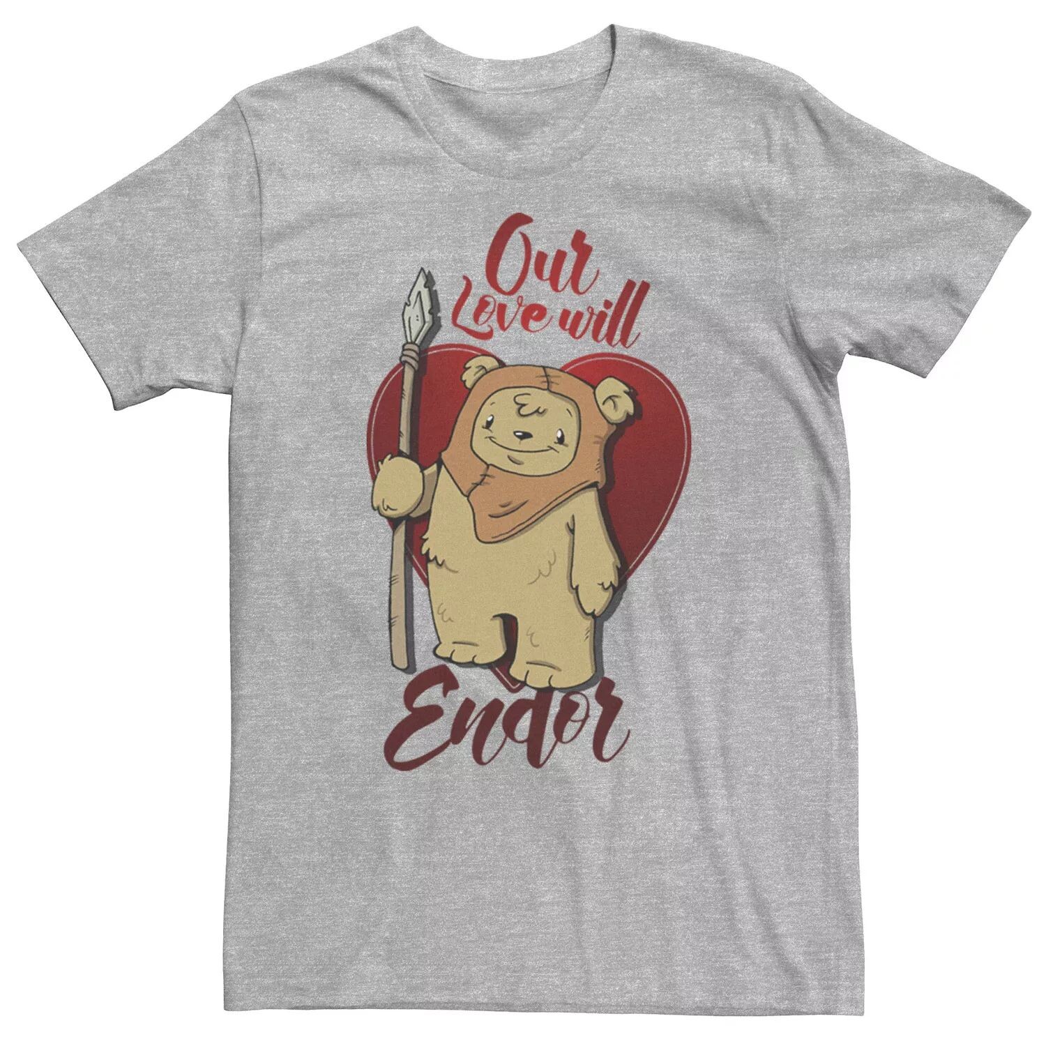 

Мужская футболка Ewok Love Will Endor ко Дню святого Валентина Star Wars