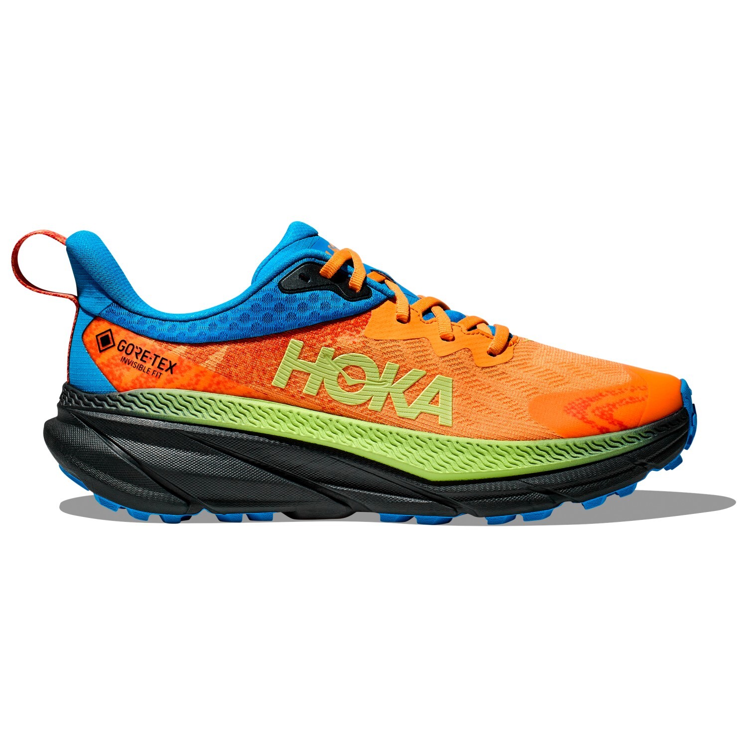 Кроссовки для бега по пересеченной местности Hoka Challenger 7 GTX, цвет Black/Solar Flare кроссовки женские hoka challenger mid gtx