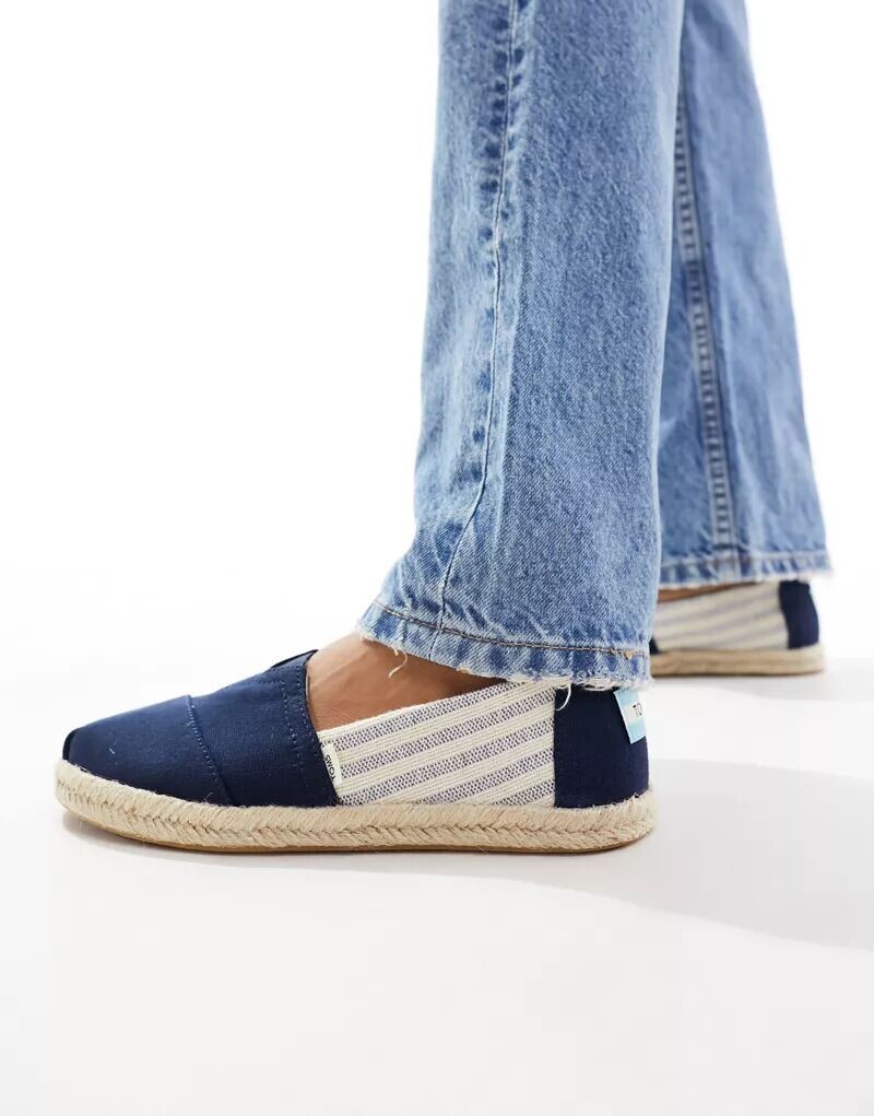 

Эспадрильи Toms Alpargata в темно-синие полоски