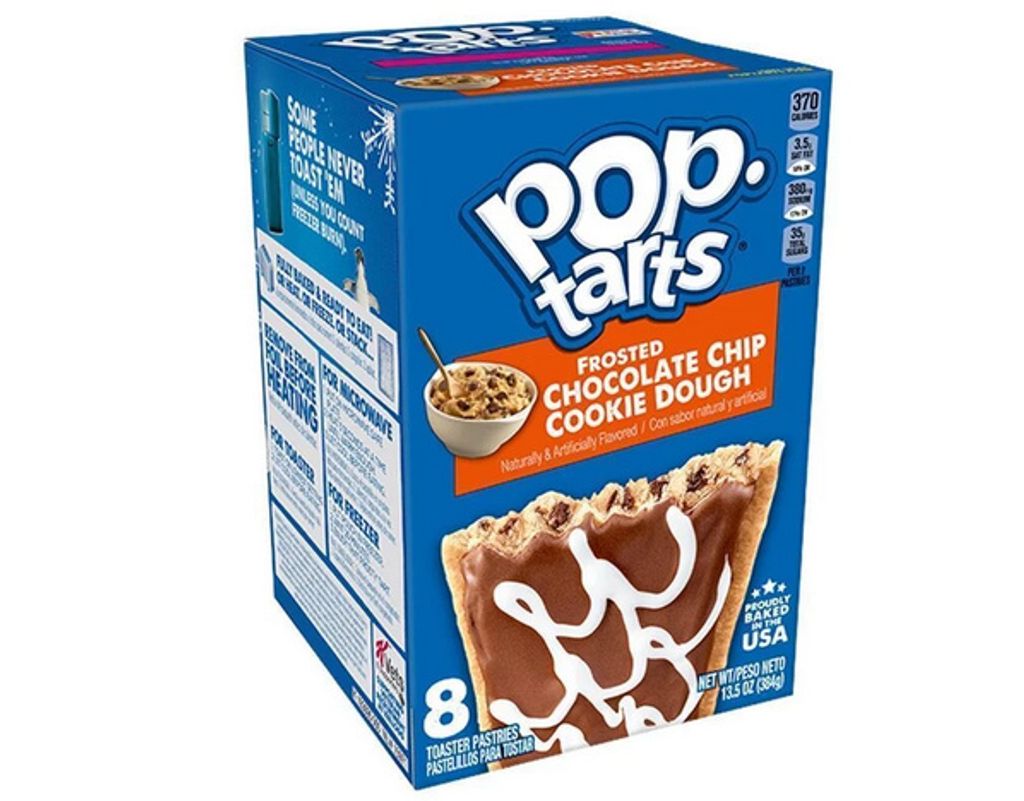 

Тесто для печенья Kellogg's Pop-Tarts с глазурью и шоколадной крошкой - 8 штук - 384 г