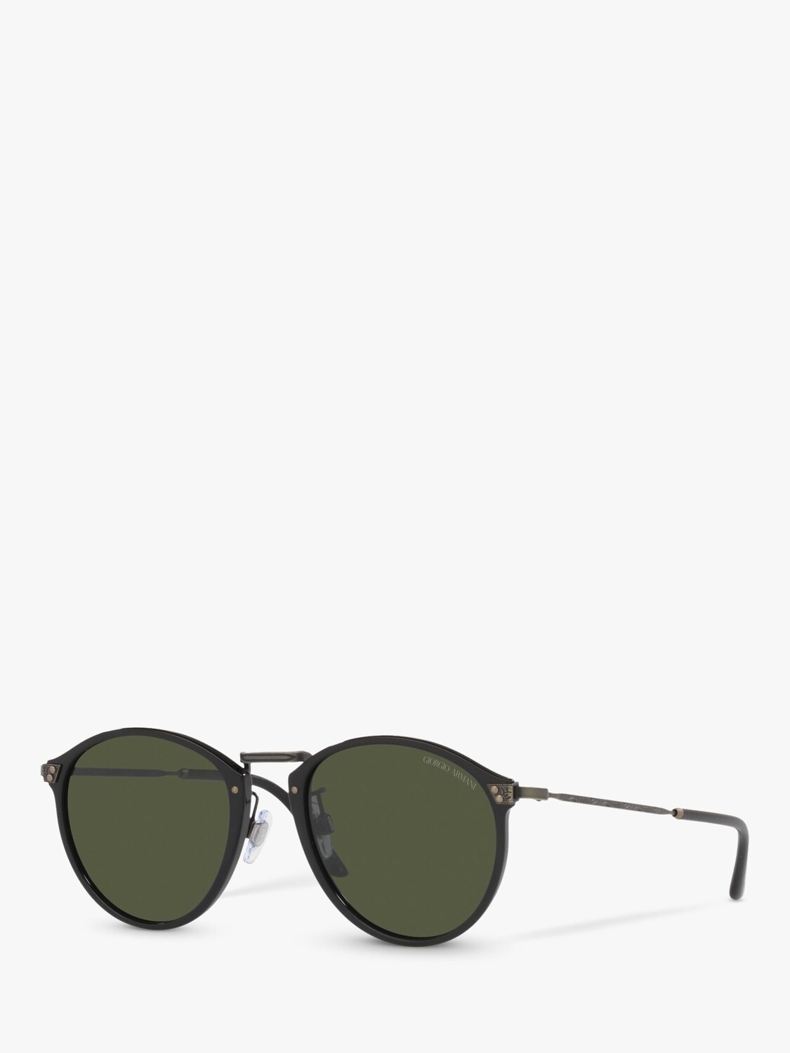 

Мужские овальные солнцезащитные очки Giorgio Armani AR 318SM, черные/зеленые