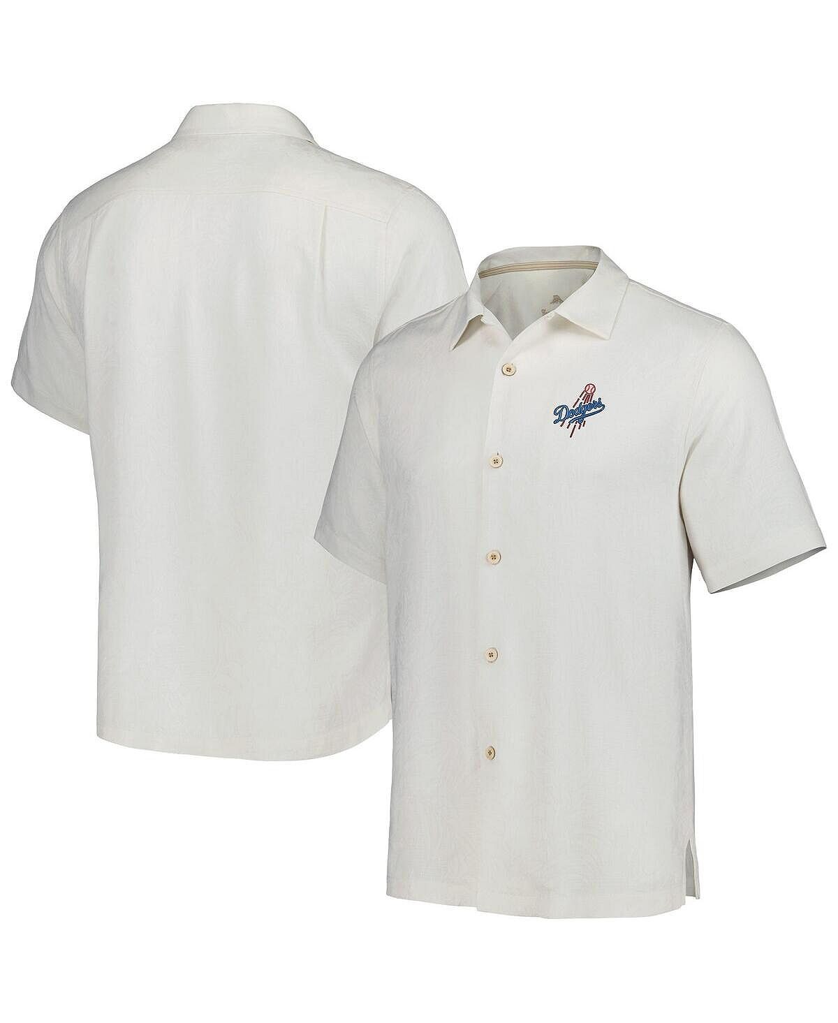 

Мужская белая рубашка на пуговицах Los Angeles Dodgers Sport Tropic Isles Camp Tommy Bahama