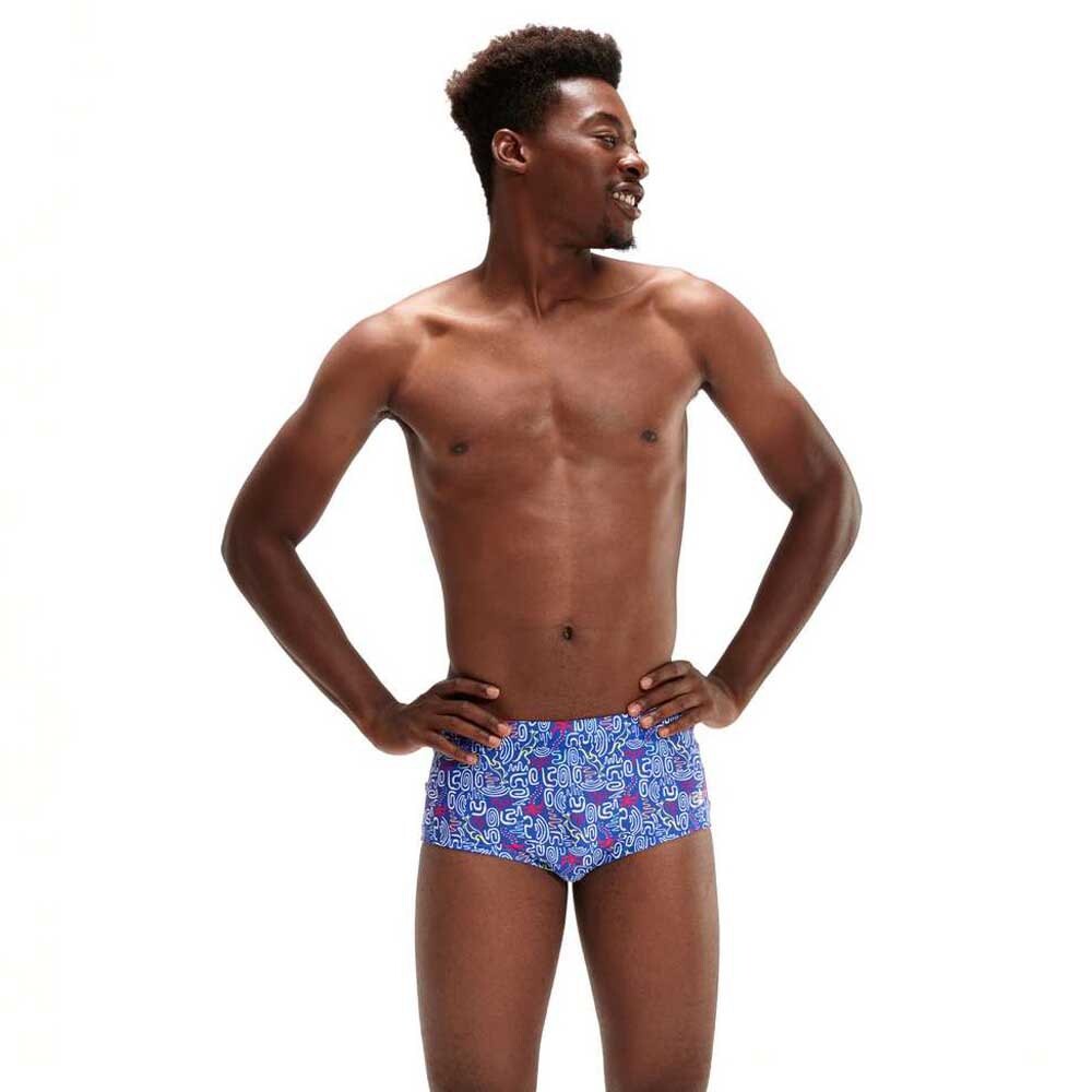 

Плавки Speedo 17 cm Club Training Allover, синий