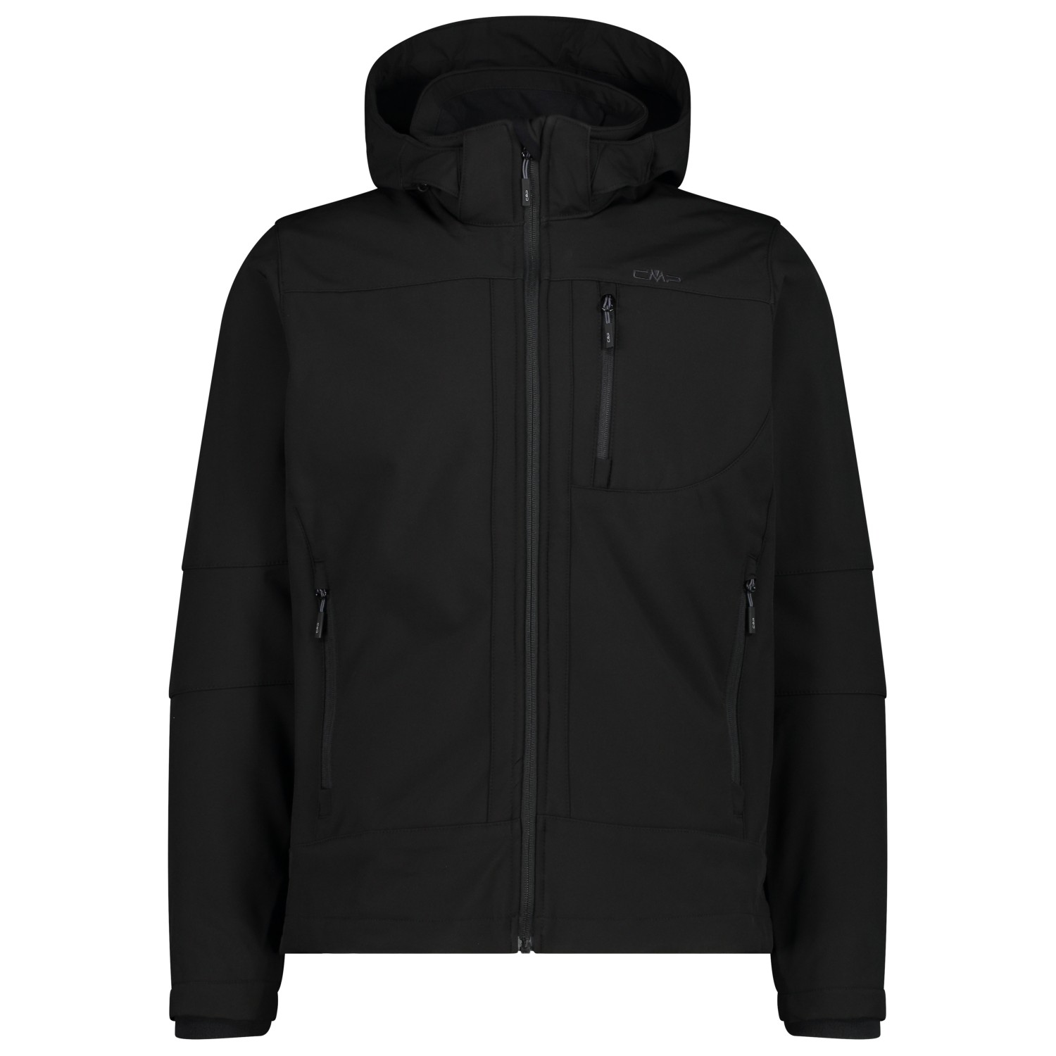Куртка из софтшелла Cmp Jacket Zip Hood Softshell, цвет Nero двойная куртка cmp jacket zip hood detachable inner taslan цвет nero