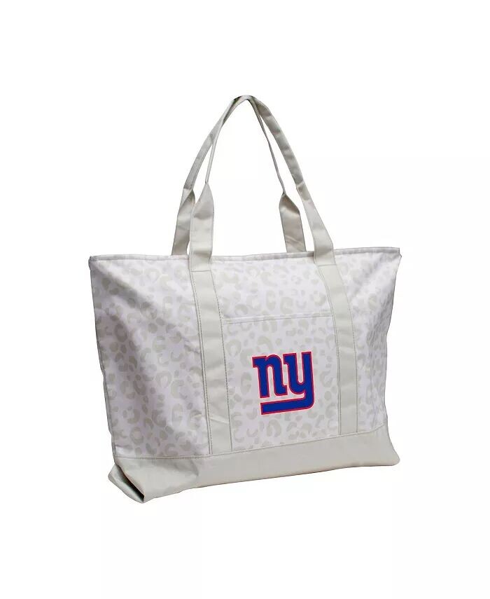 

Сумка-тоут New York Giants с леопардовым узором Logo Brands, белый