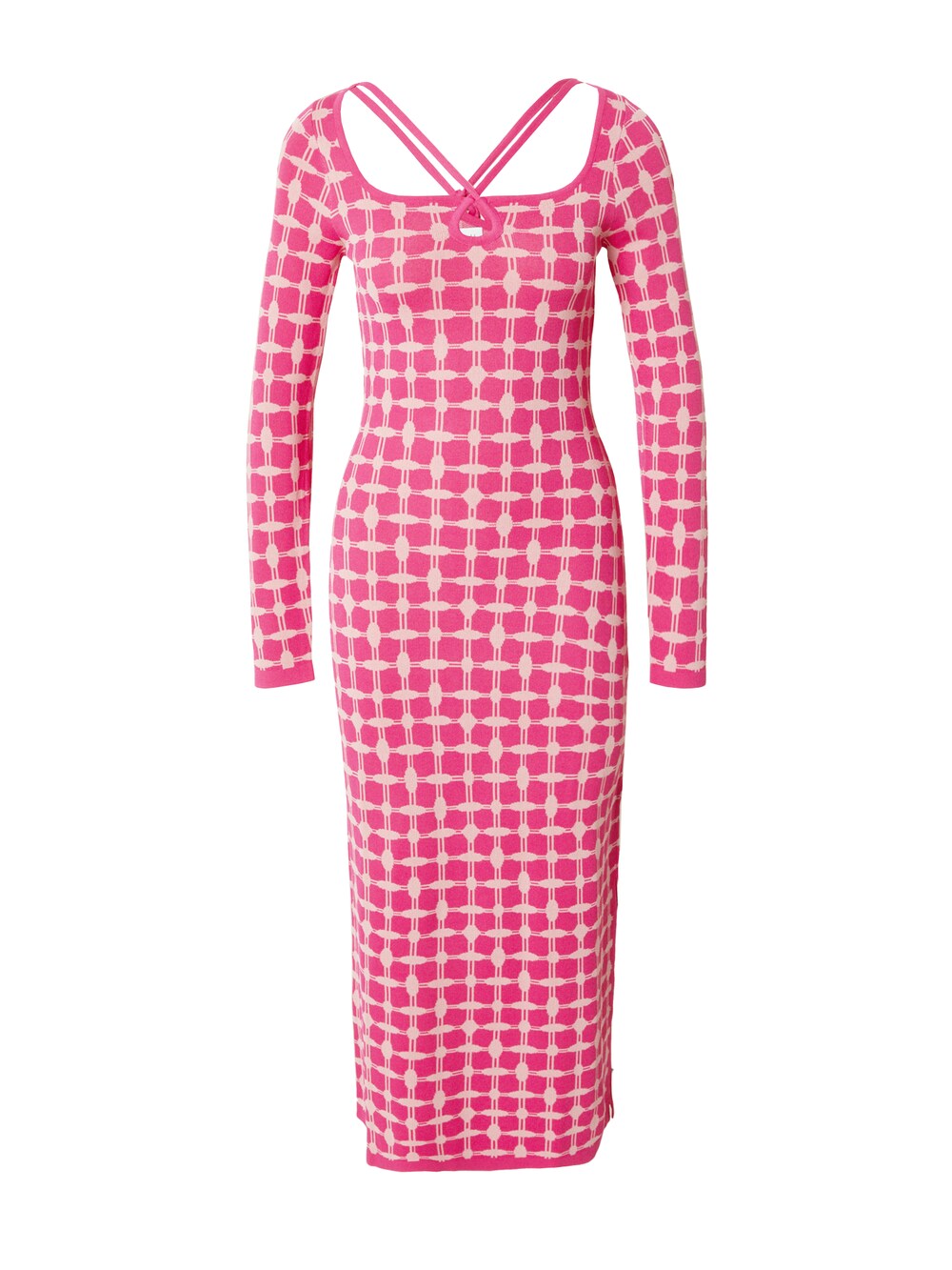 Вязанное платье Warehouse, розовый