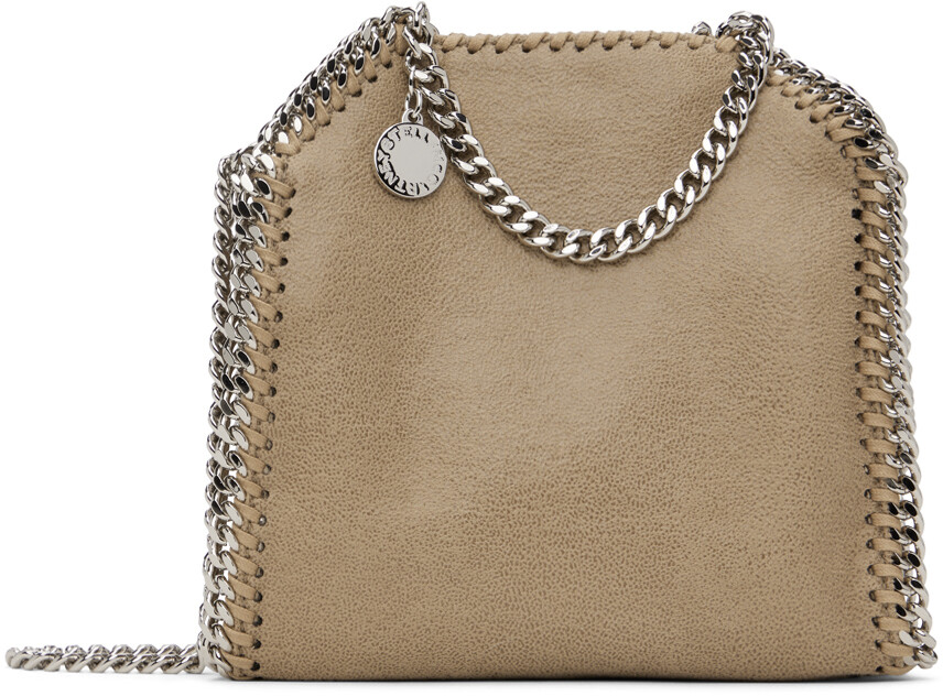 

Коричневая маленькая сумка Falabella Stella Mccartney