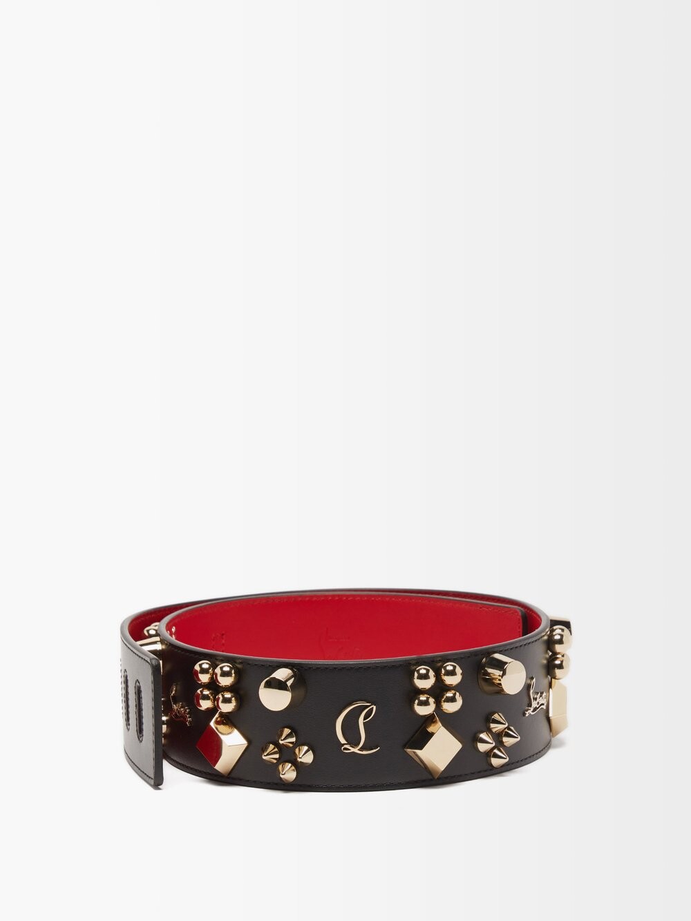 

Кожаный ремень w carasky с заклепками Christian Louboutin, черный