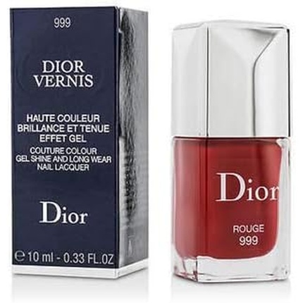 Vernis Couture Color Gel Shine Стойкий лак для ногтей Rouge 999, Dior