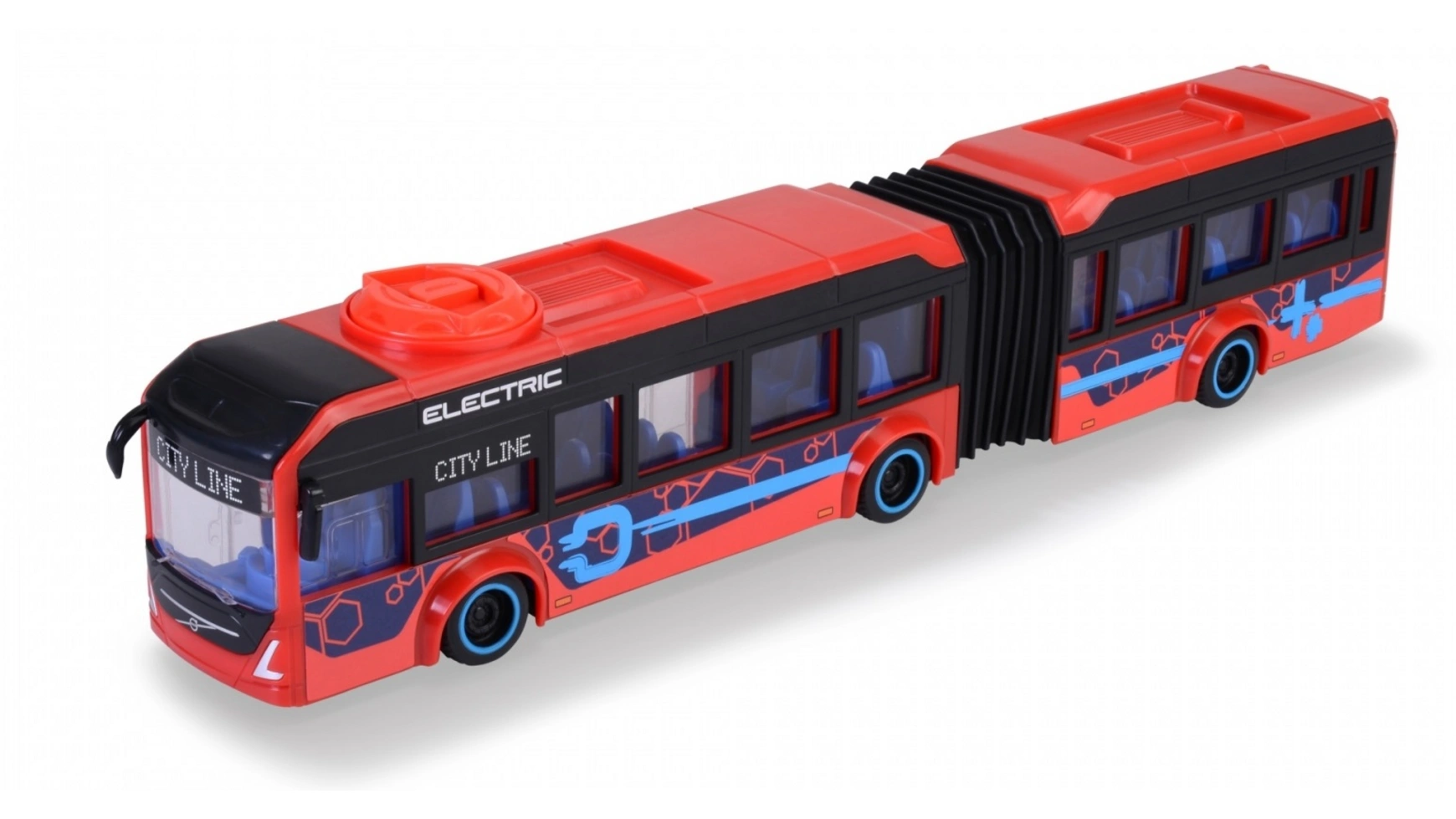 погрузчик dickie toys volvo 3724002 26 см желтый серый Dickie Toys Volvo City Bus, управляемый игрушечный автобус