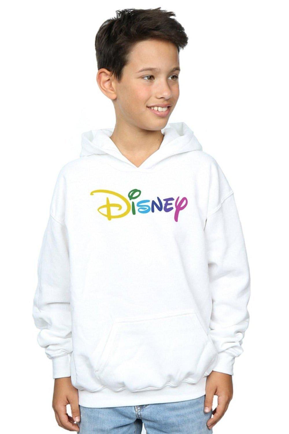 Толстовка с цветным логотипом Disney, белый