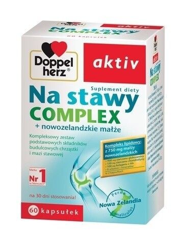 

Doppelherz aktiv Na stawy Complex + nowozelandzkie małże совместная подготовка, 60 шт.