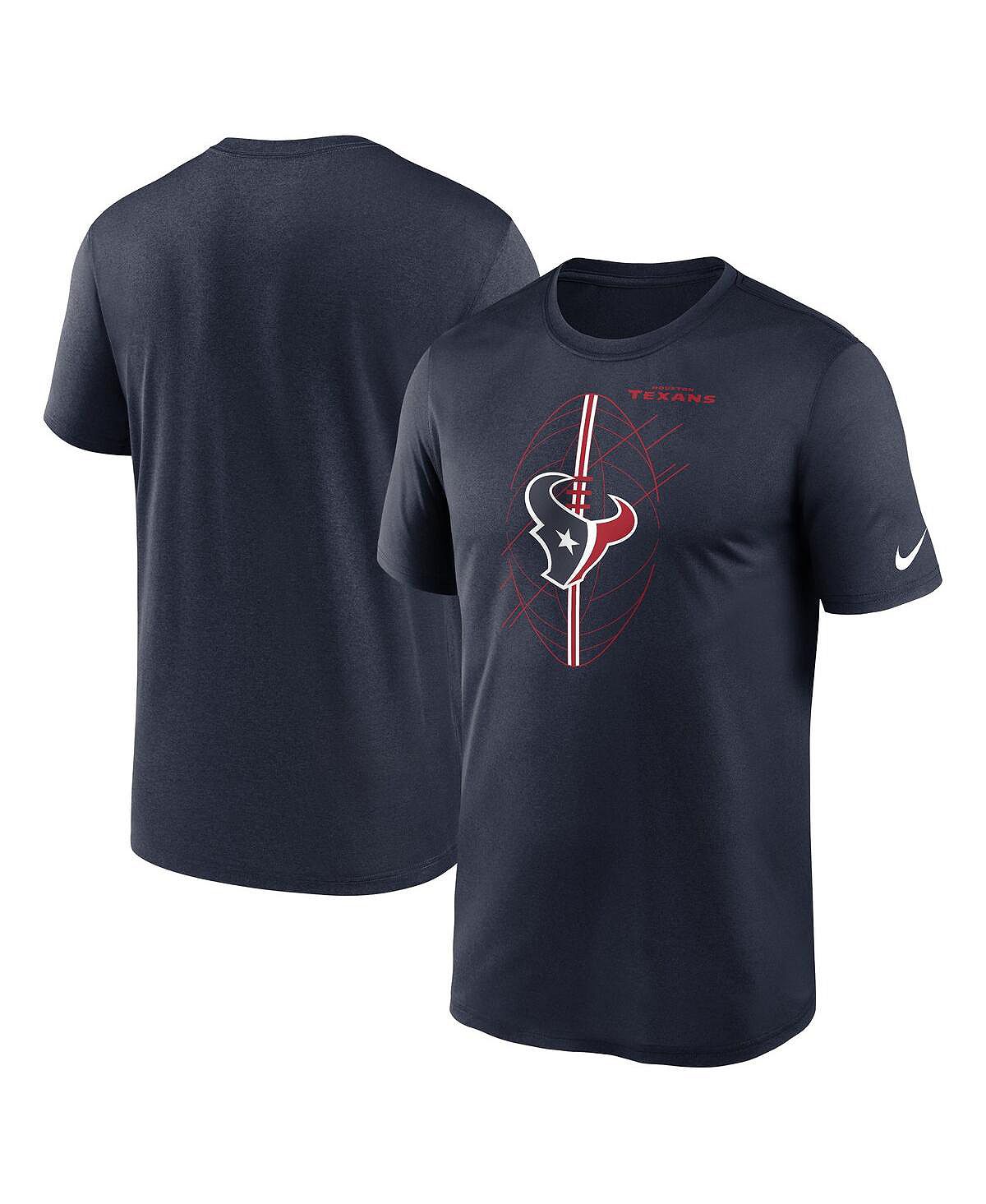 Мужская темно-синяя футболка Houston Texans Legend Icon Performance Nike