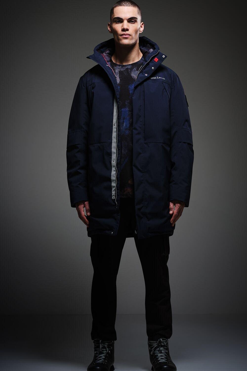 Christian Lacroix – «Длинная водонепроницаемая стеганая куртка» Regatta, синий