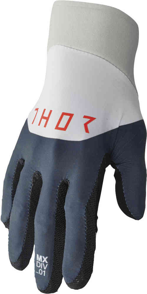

Перчатки для мотокросса Agile Rival Thor, белый/серый