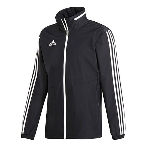 

Куртка adidas Tiro19 Aw Jacket Logo Printing Stand Collar Sports Hooded Jacket Black, черный