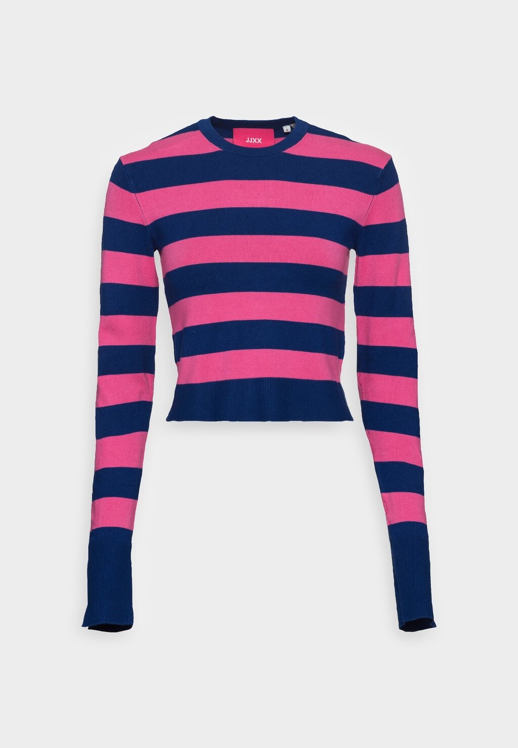 

Свитер JJXX Jxvalentina Soft Stripe Crop, розовый