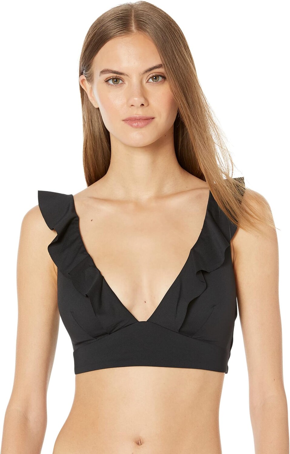 

Бюстгальтер с оборками Essentials SEA LEVEL SWIM, черный