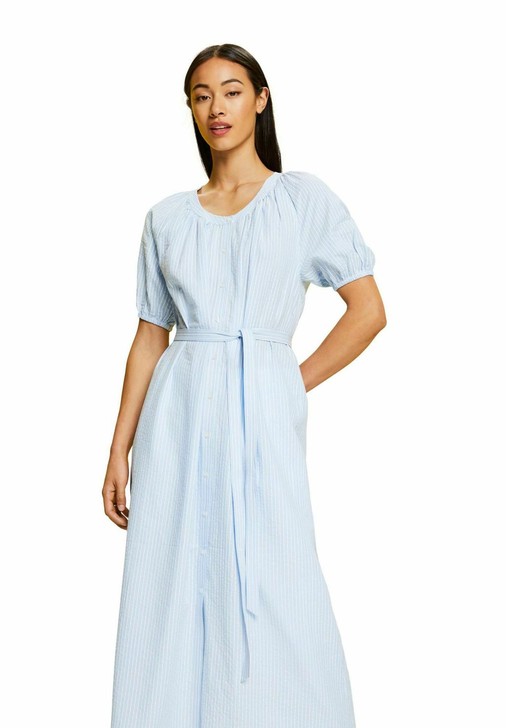 Платье-рубашка Esprit, синий рубашка платье esprit maternity синий