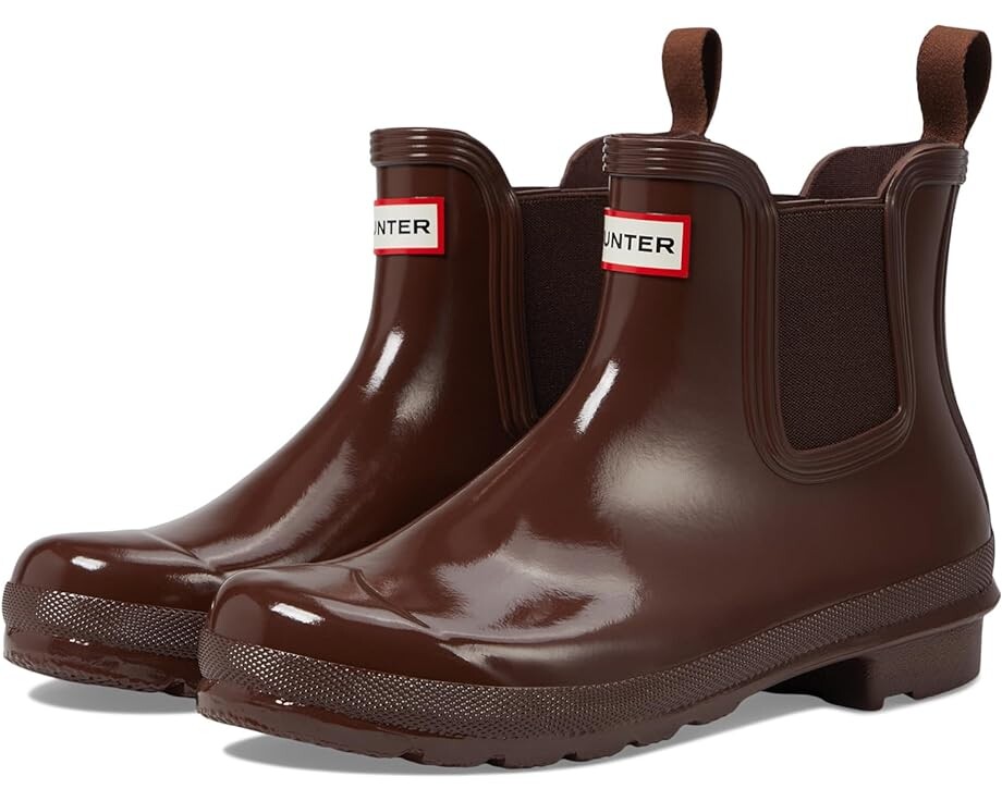 

Ботинки Hunter Original Chelsea Gloss, цвет Brown Bolt