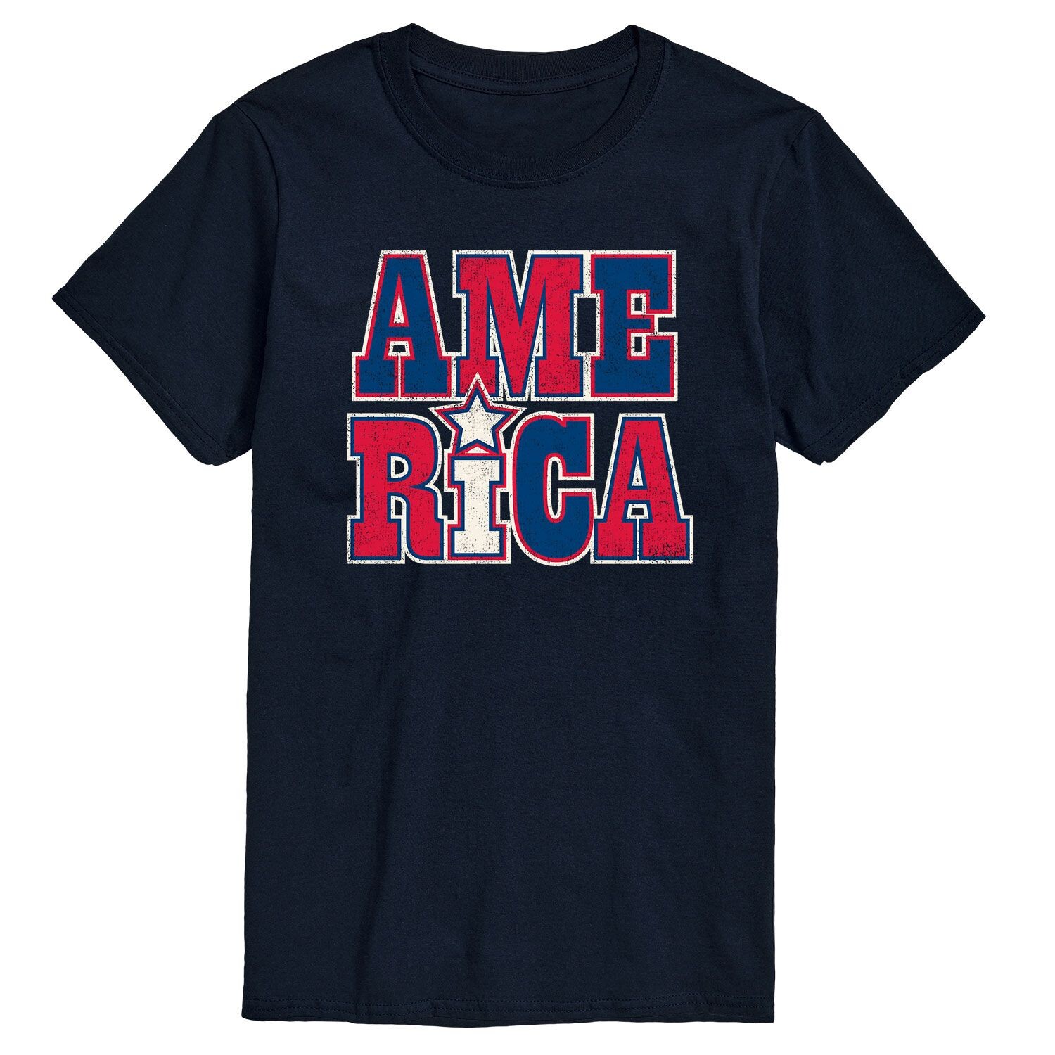 

Мужская футболка с рисунком America Stacked Licensed Character