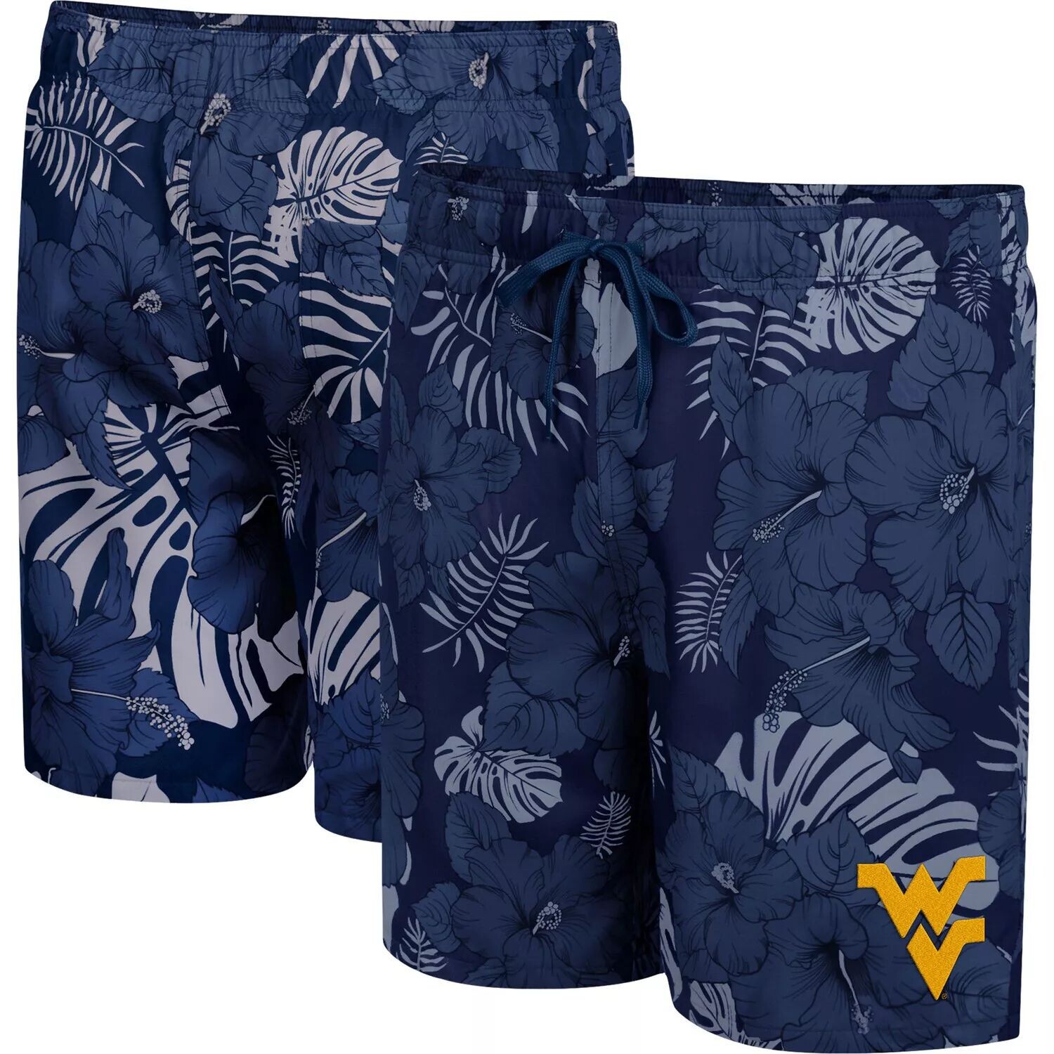 

Мужские темно-синие шорты для плавания West Virginia Mountaineers The Dude Colosseum