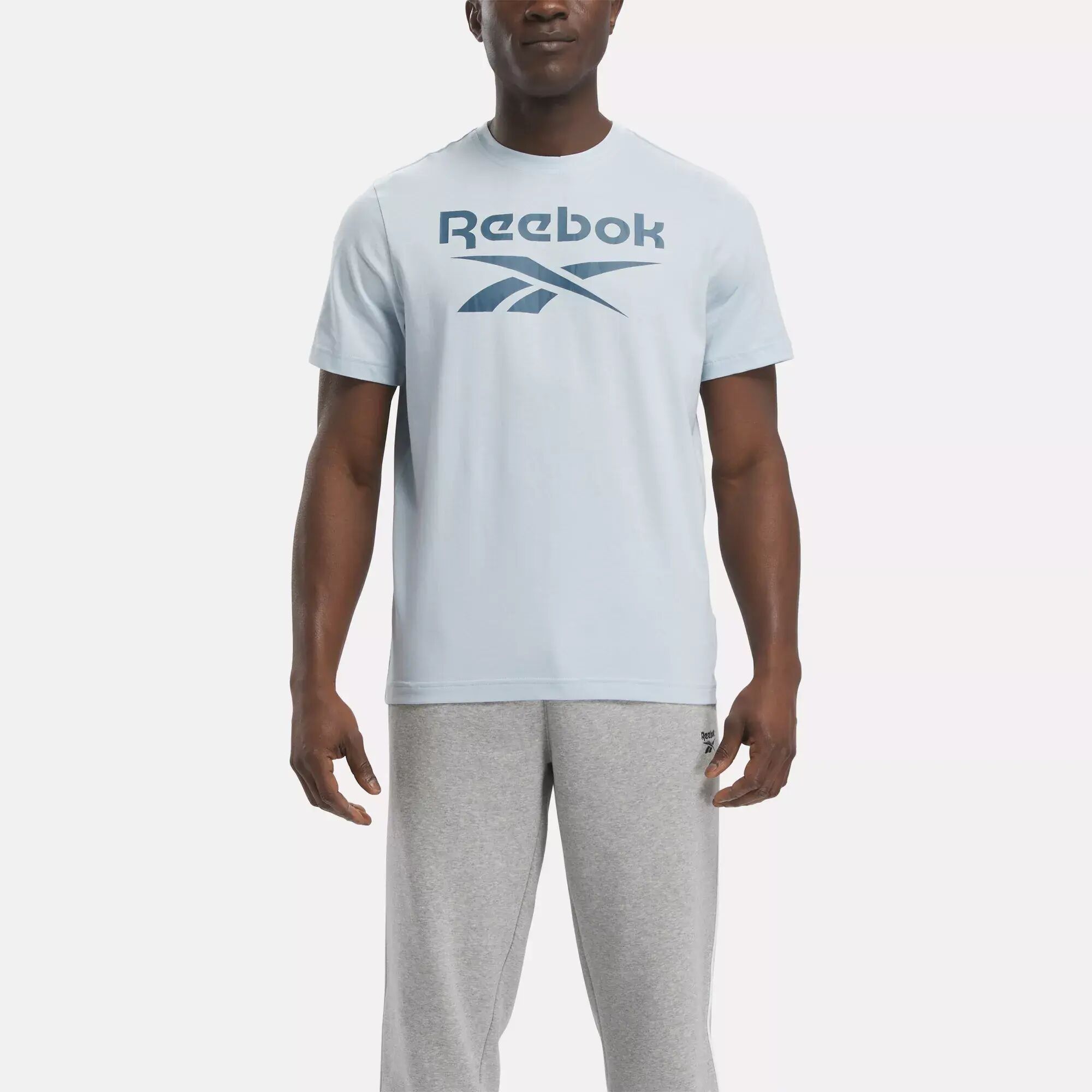 

Футболка с большим сложенным логотипом Identity Reebok, синий