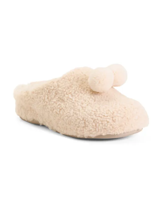 

Сабо Шув Пом Пом Fitflop, слоновая кость