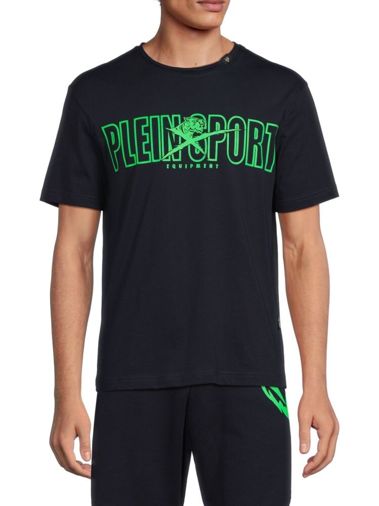 

футболка с логотипом Plein Sport, темно-синий