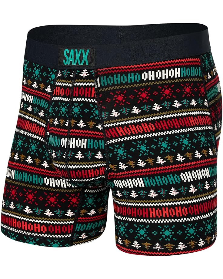 Боксеры SAXX UNDERWEAR Ultra, цвет Holiday Sweater/Black