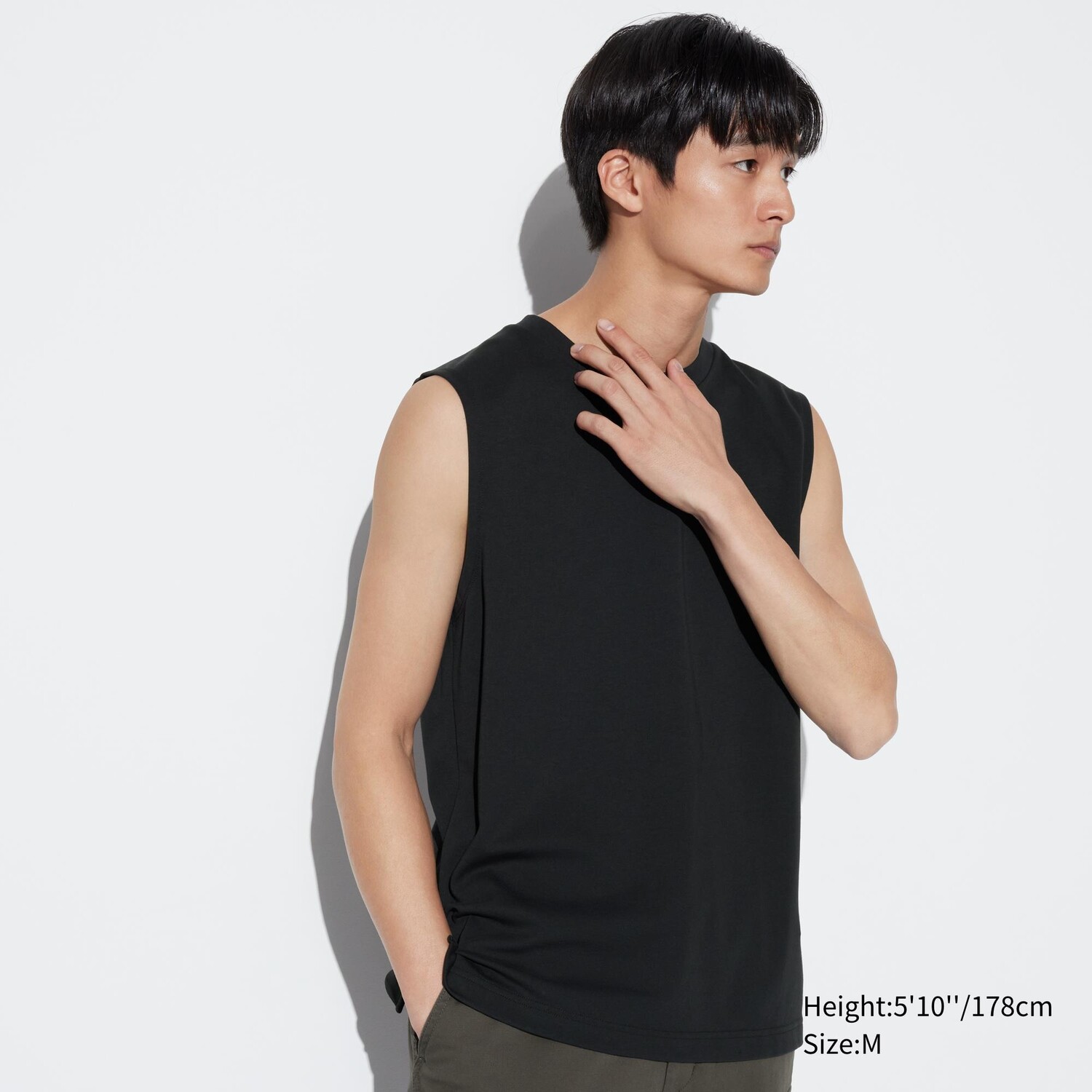 

Футболка Uniqlo AIRism из хлопка, черный