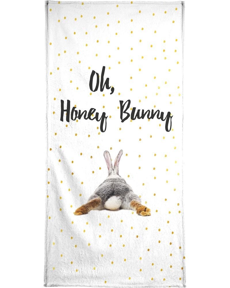 

Полотенце для ванной Juniqe Honey Bunny, цвет Gelb & Schwarz