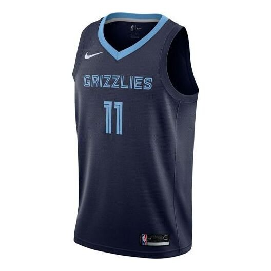 Майка Nike NBA Casual Sports Basketball Vest SW Fan Edition Memphis Gray Memphis Grizzlies 11 Navy Blue, синий men s youth basketball jerseys houston fan retro jersey basketball sports fashion sweatshirt casual vest