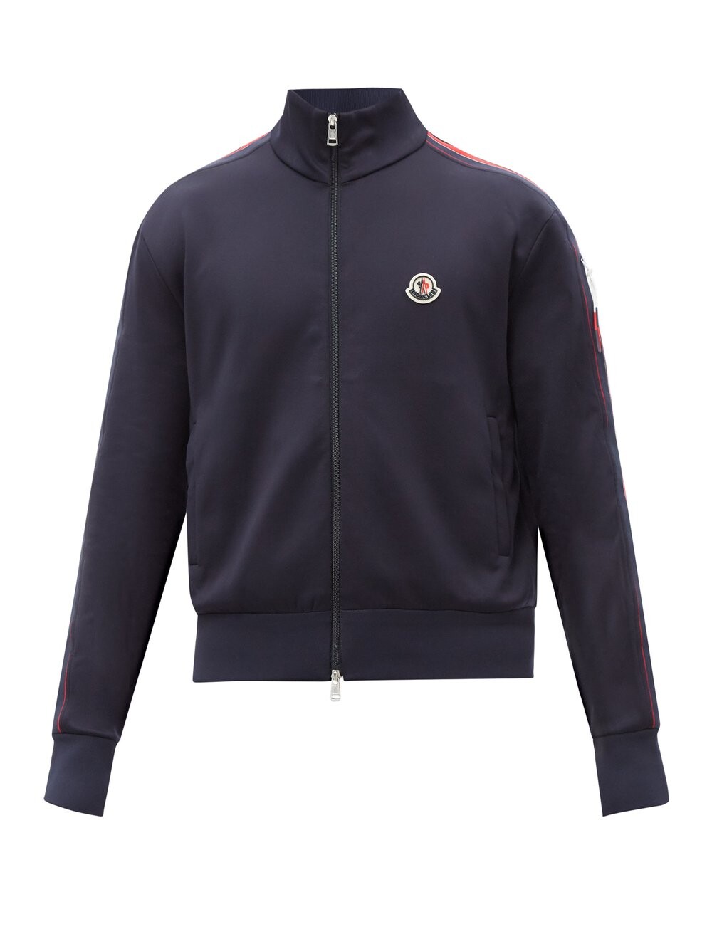 

Спортивный топ из джерси с нашивкой-логотипом Moncler, синий
