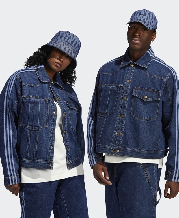

Джинсовая куртка adidas Originals, темно-синий